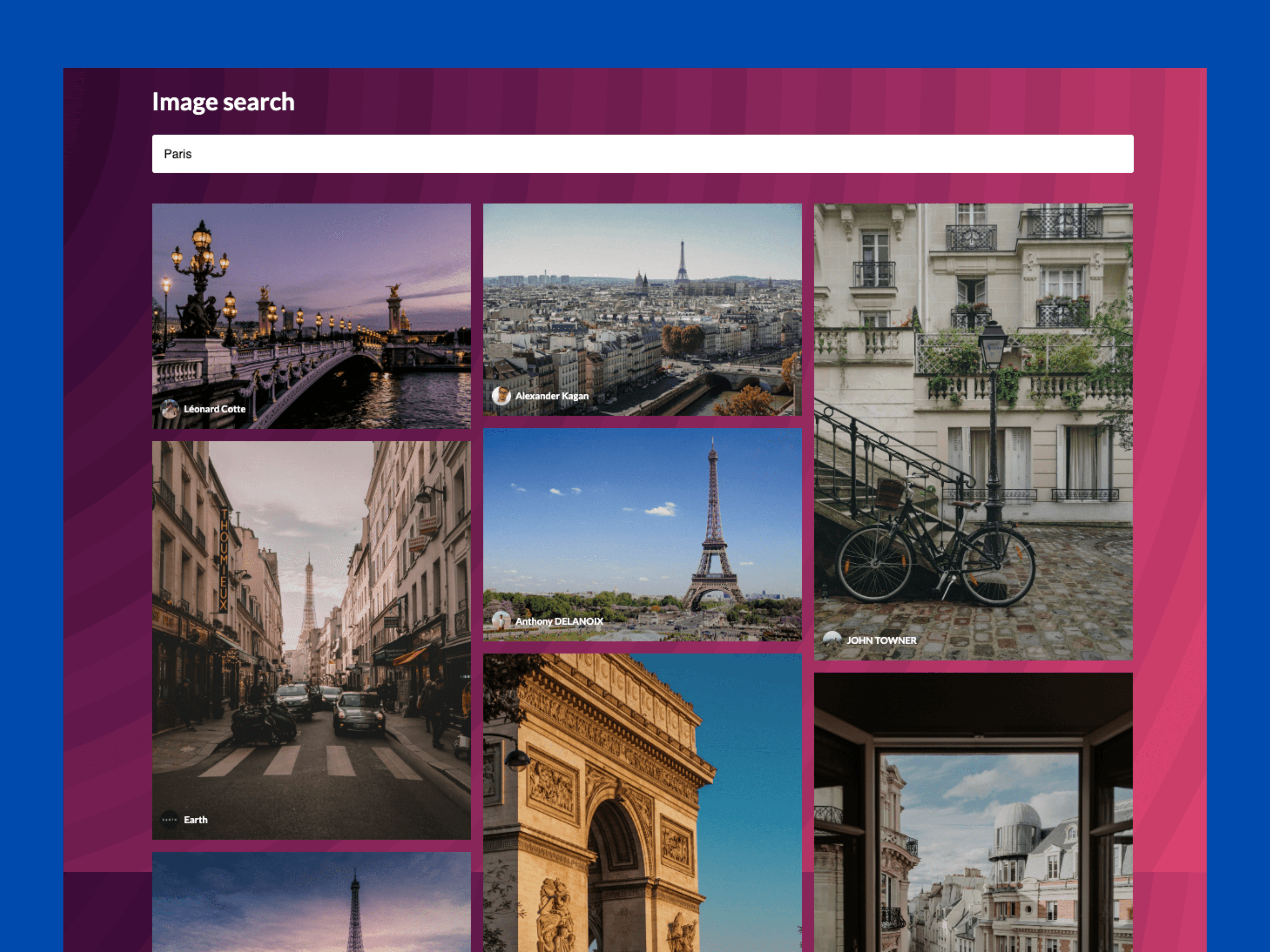 A screenshot of Image Search.